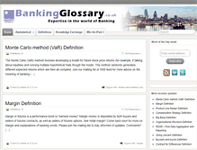 Tablet Screenshot of bankingglossary.co.uk